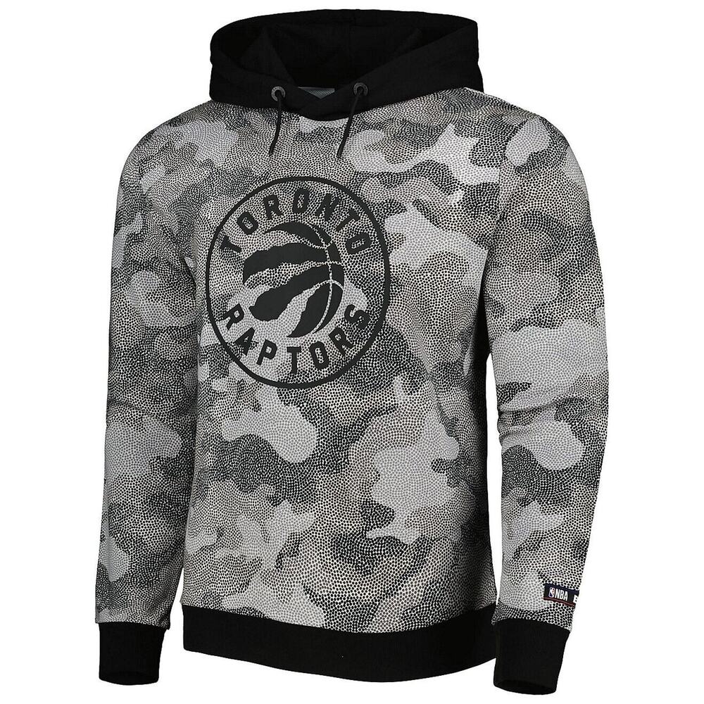 Toronto Raptors Hugo Boss NBA Men's Black Camo Pullover Hoodie Size M New